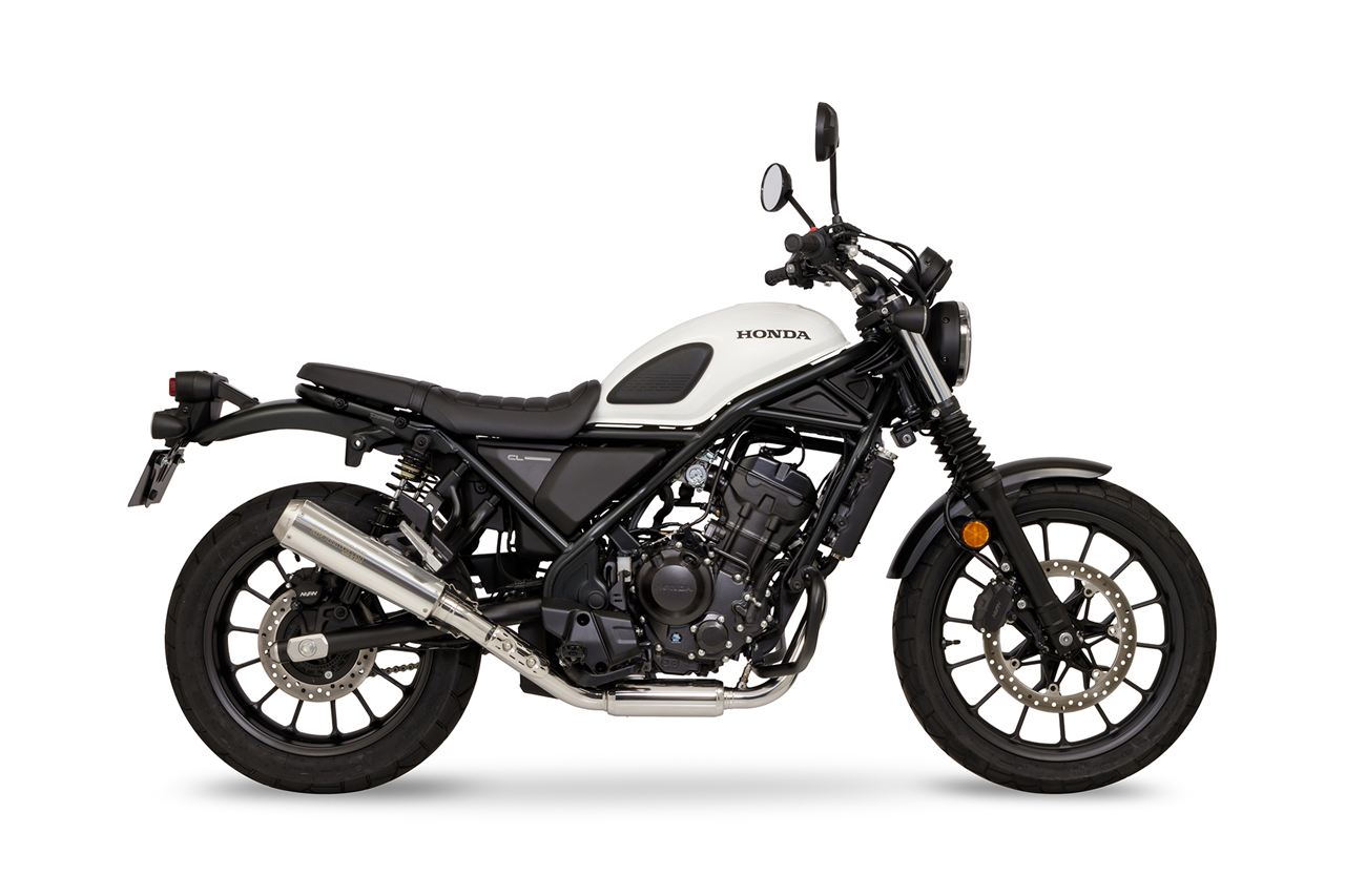 モリワキ 01810-H41W6-00 フルエキゾースト ショート メガホン CL250 2023年- SUS ステンレスポリッシュ マフラー 車検政府認証|バイクマン 店
