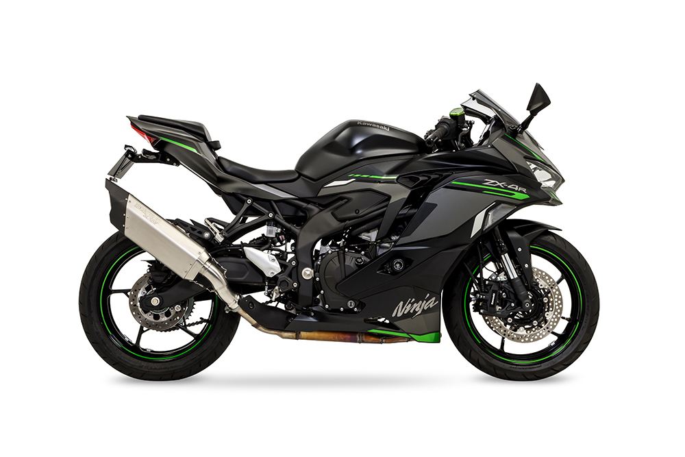 モリワキ 01810-FJ262-00 スリップオン エキゾースト ブレード Ninja ZX-4R 2023年- チタン素地 マフラー ニンジャ シルバー ブラック 車検対応