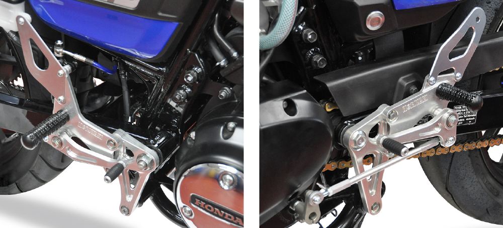モリワキ 05060-101U8-00 バックステップキット レーシング GB350/GB350S 2021-2022/ 2023- シルバー アルマイト 1セット バイク 銀 カスタム レース専用