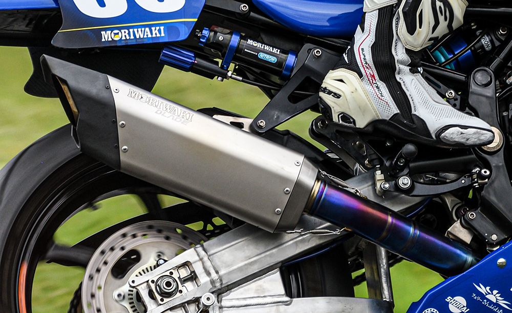 モリワキ 01810-F6250-00 フルエキゾースト ブレード レーシング Z900RS/CAFE '18-22/23- チタニウム マフラー カフェ シルバー ブラック レース専用 231,647円