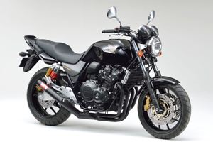 モリワキ 01810-401E5-10 フルエキゾースト ワンピース BLACK CB400SF/SB H-V REVO 08-17 ブラック 耐熱ブラック 黒 マフラー ハイパーブイテック 車検