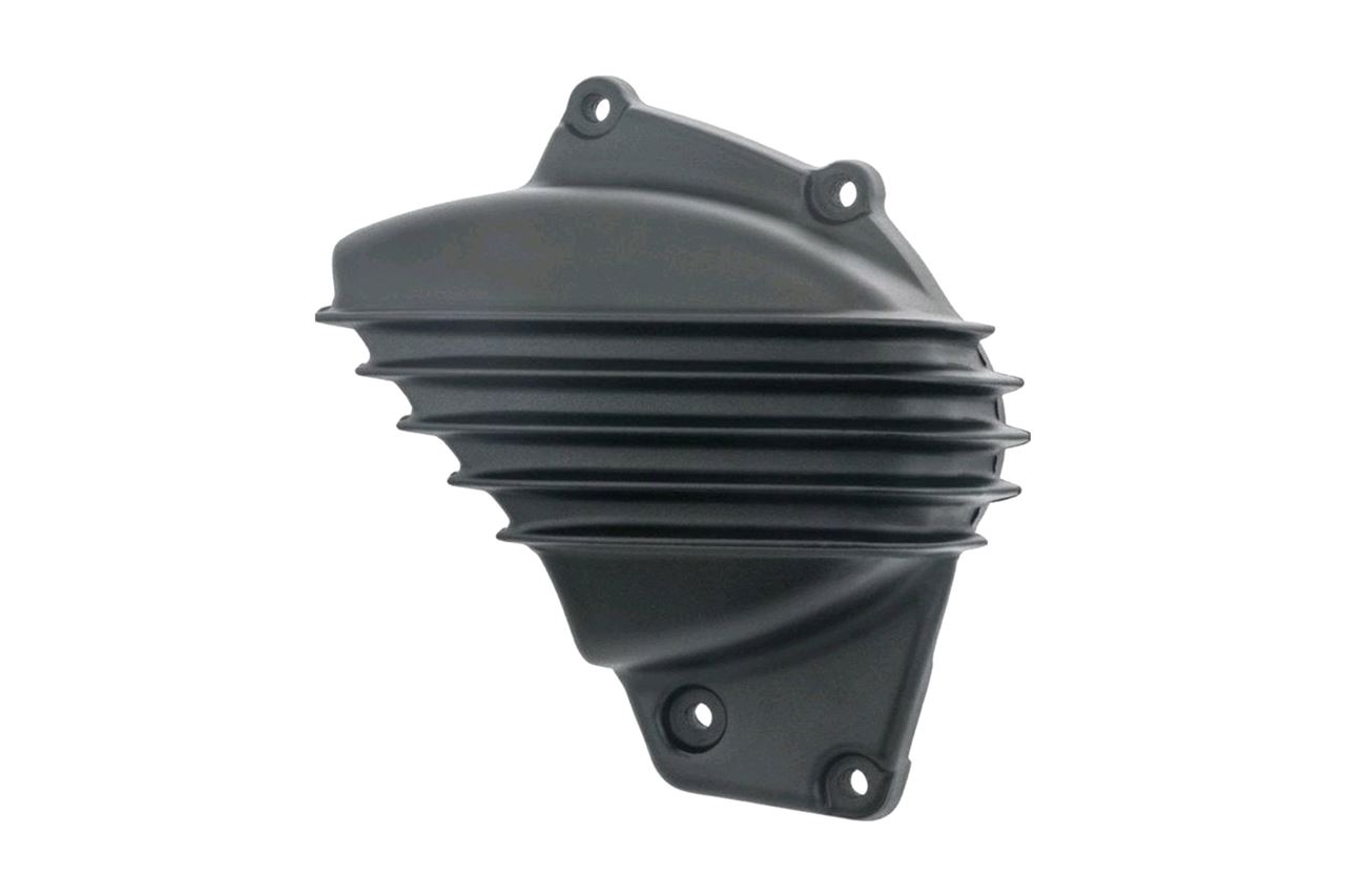 モートーン MMU087 スプロケットカバー リブ ブラック 1個 T100/T120 スピードツイン900 スクランブラー900 バイクパーツ ガード スライダー 外装