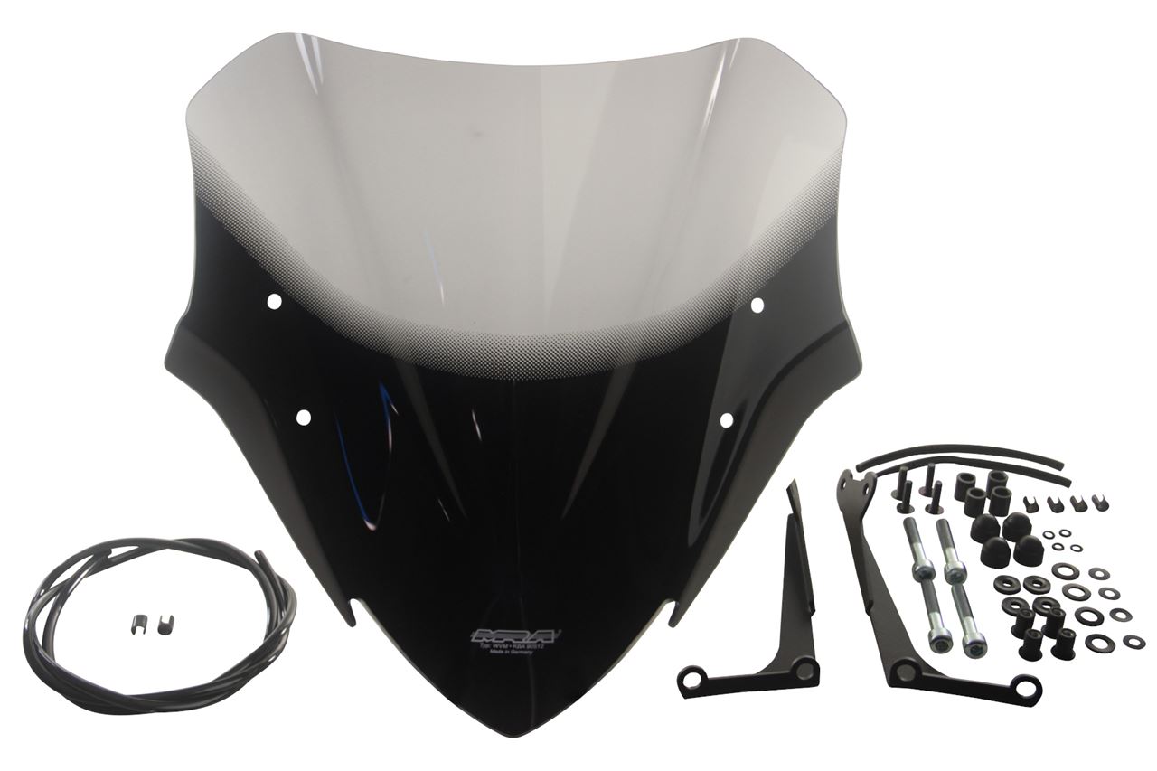 MRA スクリーン レーシング スモーク 幅360×長さ340mm GSX-S750 4025066170425 ウインドシールド バイザー 風防 風よけ 外装 プロト