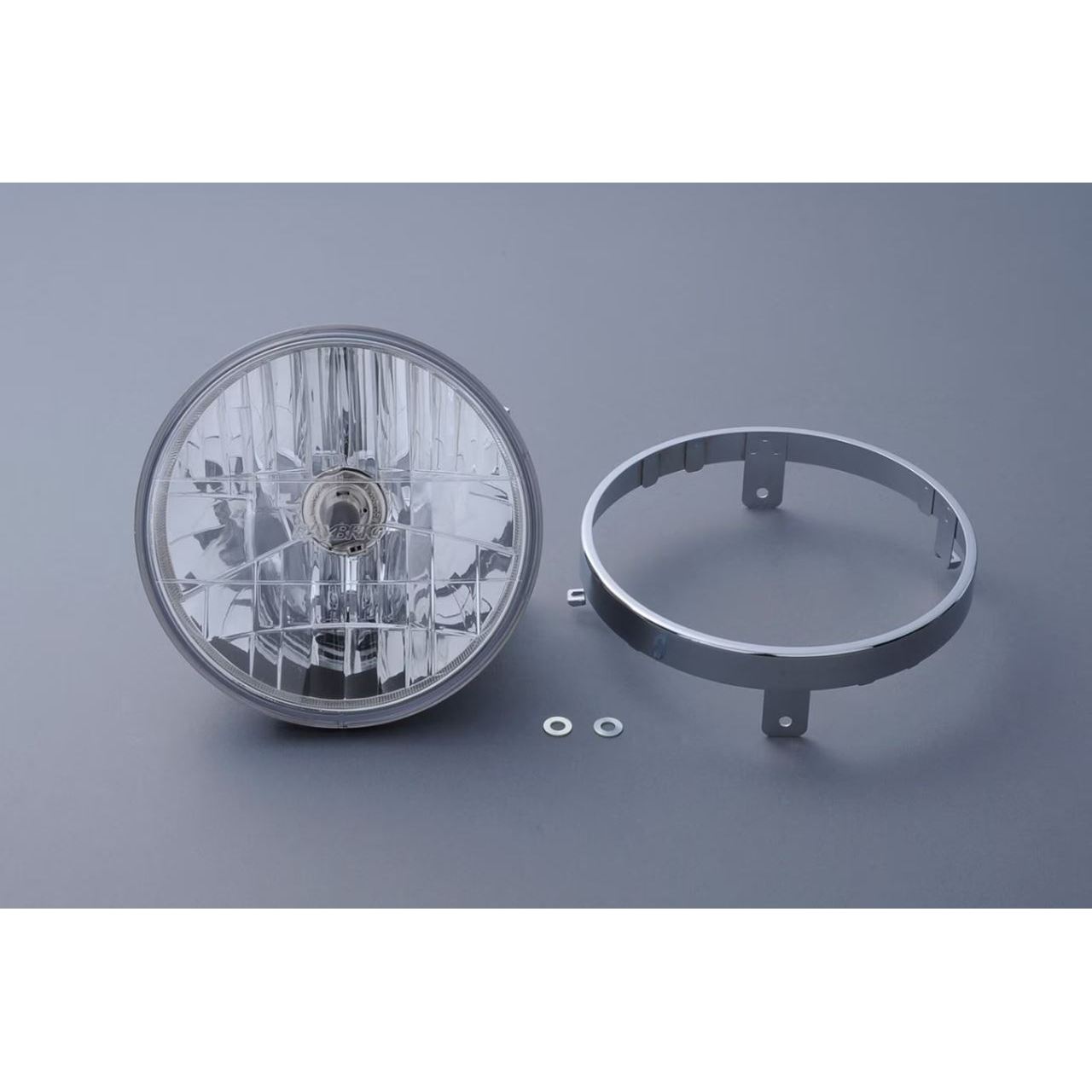 MRS STANLEY FB03 ヘッドライト クリア CB750 Z1 Z2 ZEPHYR400 ZEPHYR400X ZEPHYR750系 H2/750SS系 バイク 丸型 内リム付 外リムなし スタンレー