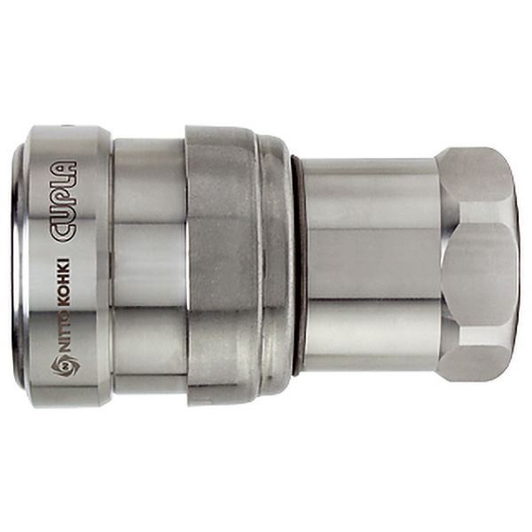 日東工器 42857 ゼロスピルカプラ ZEL-8S SUS FKM ステンレス/ふっ素ゴム おねじ取付用 配管 水廻り 空圧 ホース 流体機器 継手 中圧用