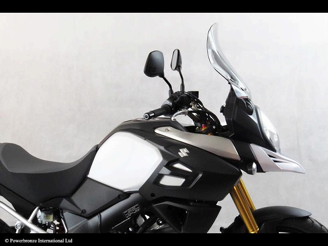 Power Bronze パワーブロンズ 420-S126-001 アドベンチャースクリーン Vストーム1000(14- ) ライトスモーク 420-s126-001|バイクマン 店