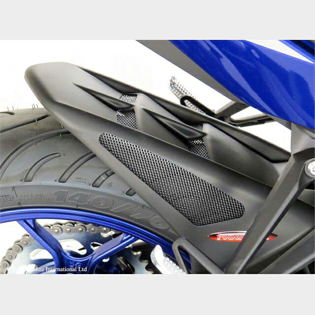 HUGGER 301-Y108-670 YZF-R25,R3(14- )/MT-25/MT-03 ﾏｯﾄﾌﾞﾗｯｸ/ｼﾙﾊﾞｰM｜バイクマン　店