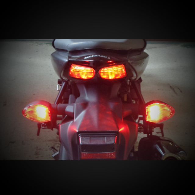 ODAX OXS-BFK25S-RY-S バックフォグライトキット スモーク V-Strom650/1000 バンディット1250 リアウインカー 電装 パーツ オダックス|バイクマン 店