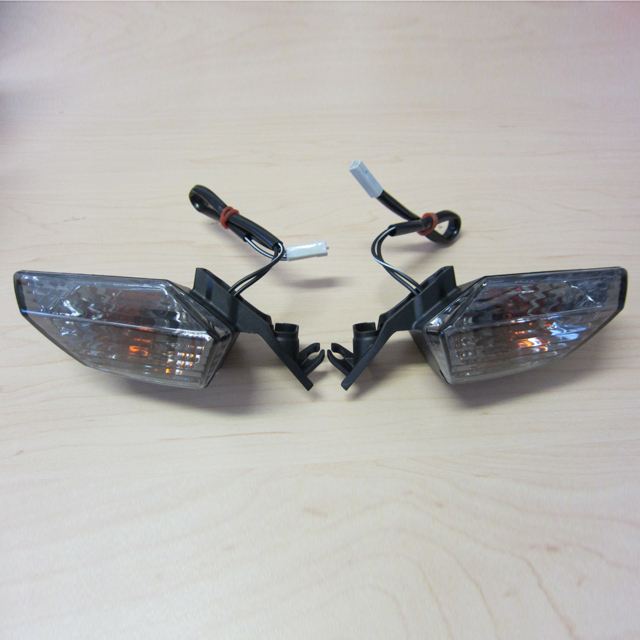 ODAX JSW-1487-S-L ウインカーレンズセット LEDバルブ付属 スモーク 2個入 ZX-10R ウィンカー 電装 パーツ オダックス