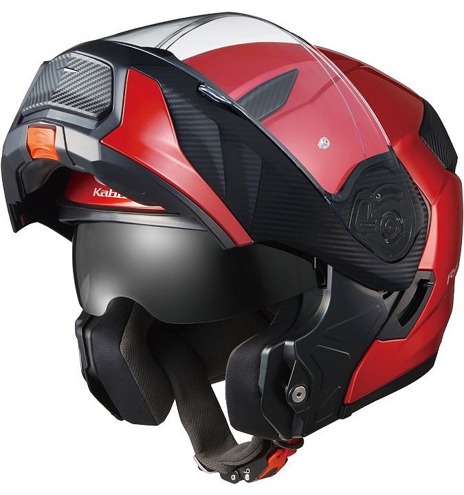 OGK RYUKI リュウキ シャイニーレッド Mサイズ システム ヘルメット 軽量 SG(自動二輪車用) KABUTO カブト 25,282円
