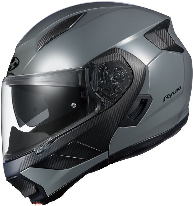 OGK RYUKI リュウキ ミディアムグレー Sサイズ システム ヘルメット 軽量 SG(自動二輪車用) KABUTO カブト|バイクマン 店
