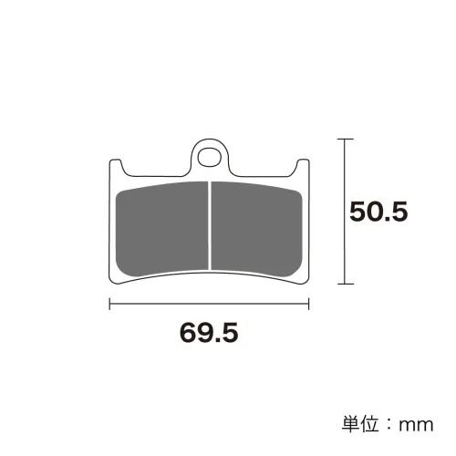ジクー ZRM-S001 ブレーキパッド セラミックシンタード バイクパーツ カスタムパーツ ブレーキ関連パーツ