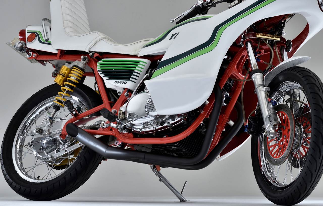 楽天市場】SUZUKI GS400 サイクロン PRETTY メッキ マフラー