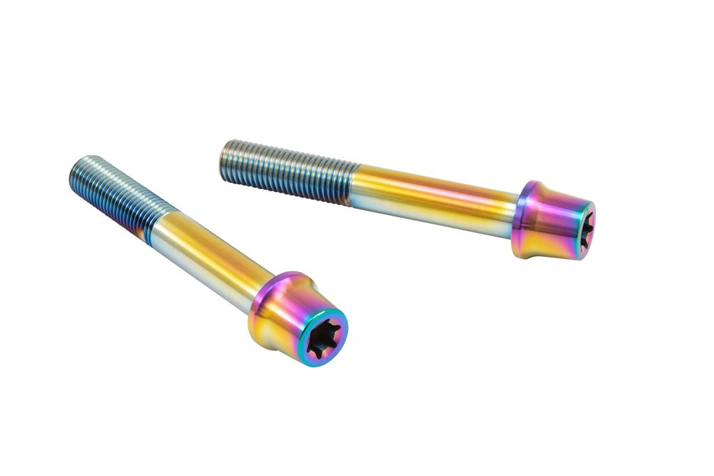 プロトブレンボ CMBT-070T ステンレスキャリパーマウントボルト テーパーキャップ チタン色 70mm 2本入 M10/P1.25 PLOT