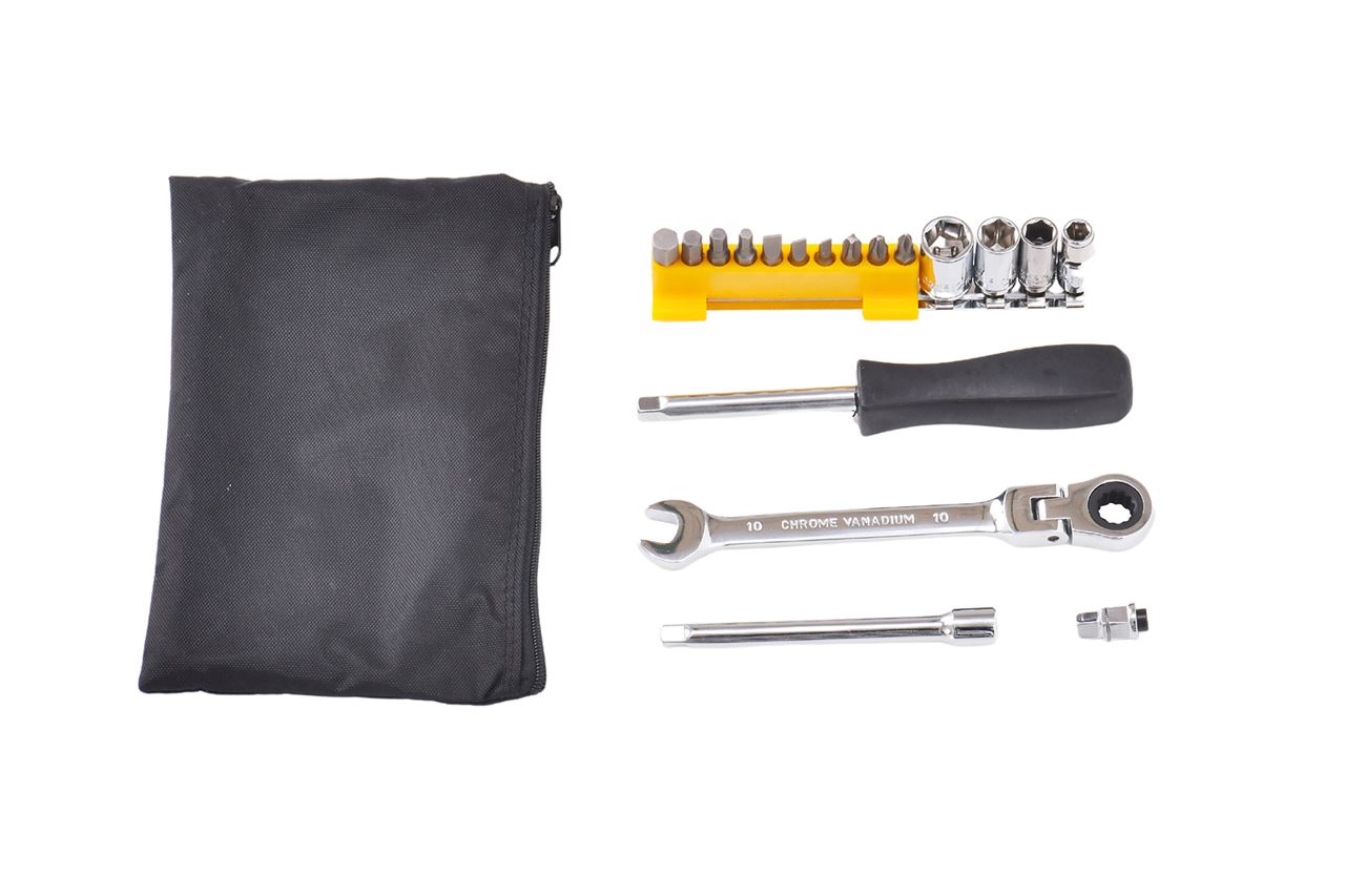 プロト PGR0068 コンパクト車載工具セット シルバー ミリ規格 24pcs 車載ツール 携帯用 メンテナンス PLOT