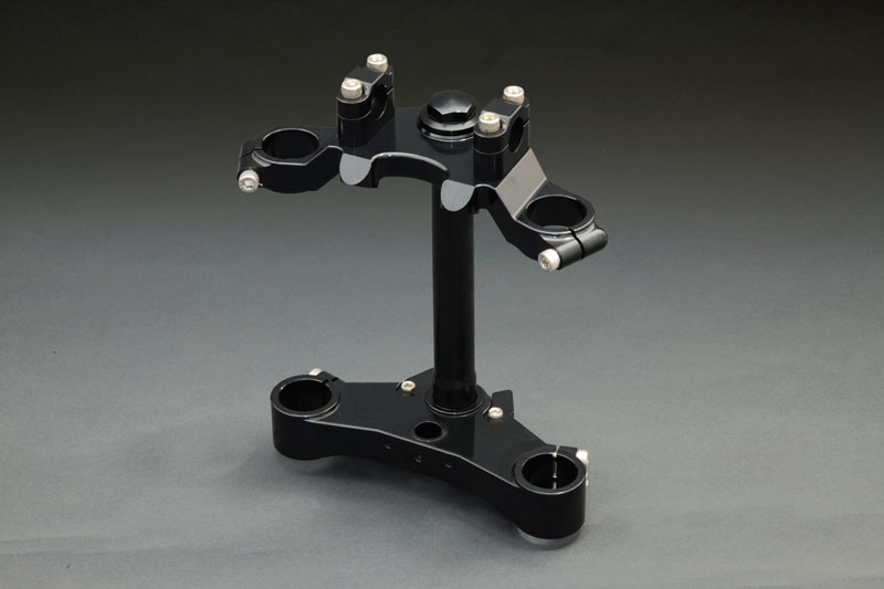 PMC ピーエムシー 74-656 BILLET トリプルクランプASSY ブラック Z1/Z2｜バイクマン　店