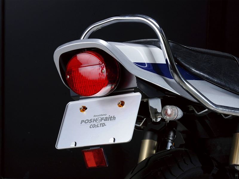 ポッシュフェイス 031193-LD-10 Z2タイプテールランプフェンダーレスキット ダークレッド LED ゼファー400X バイク