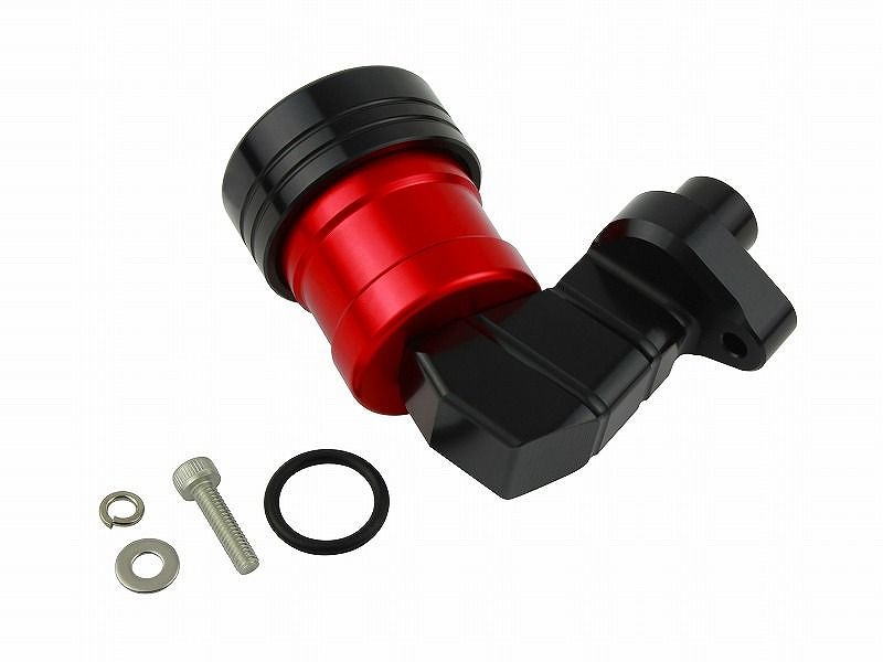 POSH Faith ポッシュフェイス 500059-26 ビレットリアマスタータンク 25度 ブラック/レッド｜バイクマン　店