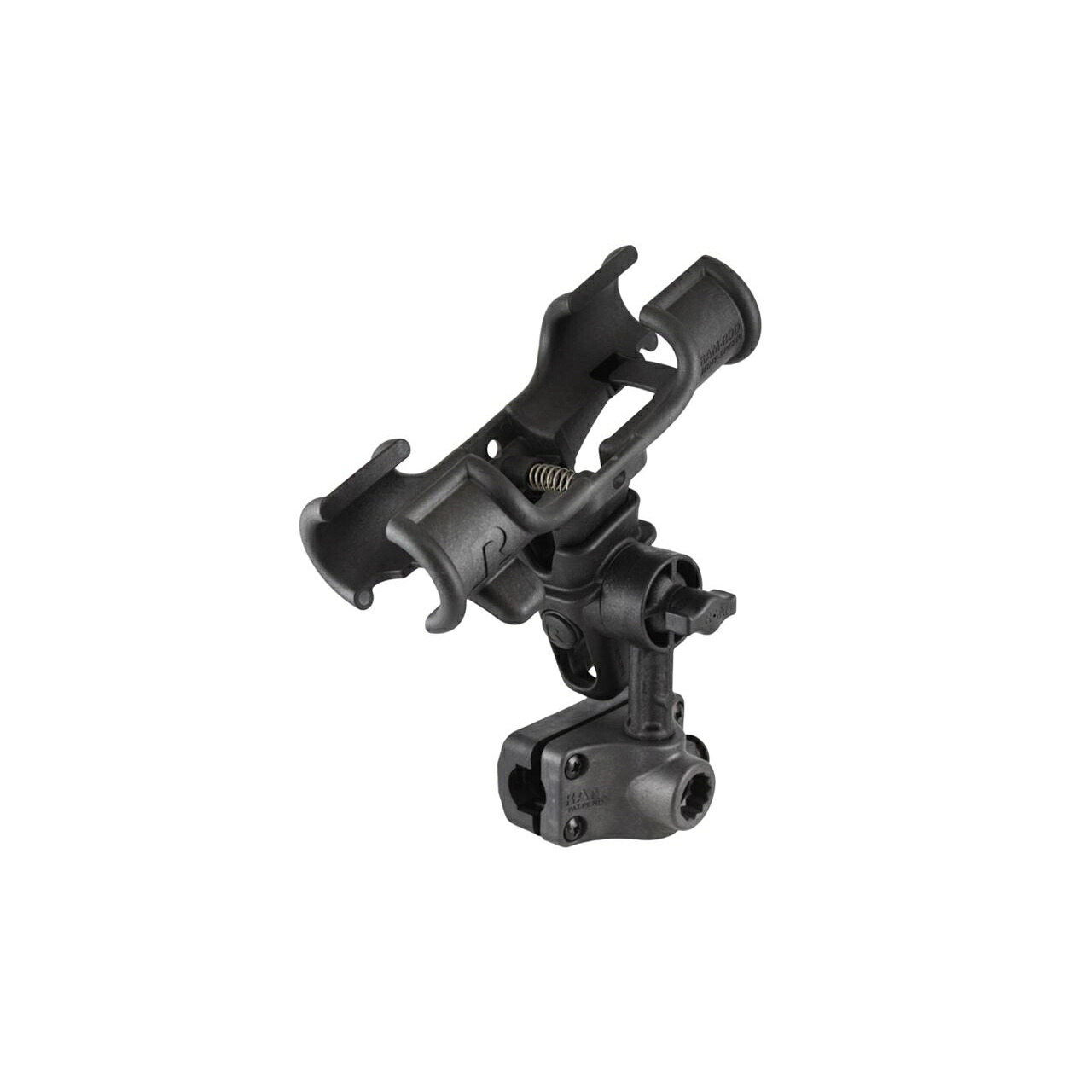 ラムマウント RAP-370-R ロッドホルダー(Light-Speed)＆レールクランプセット φ19.05-25.4mm対応 ブラック 1個入り｜バイクマン　店