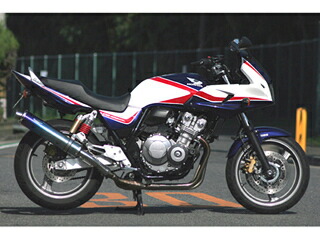 CB400SF REVO NC42 08- マフラー ARIA チタン タイプC カールエンド 504-SO-001-01 リアライズ CB400SF スーパーフォア マフラー
