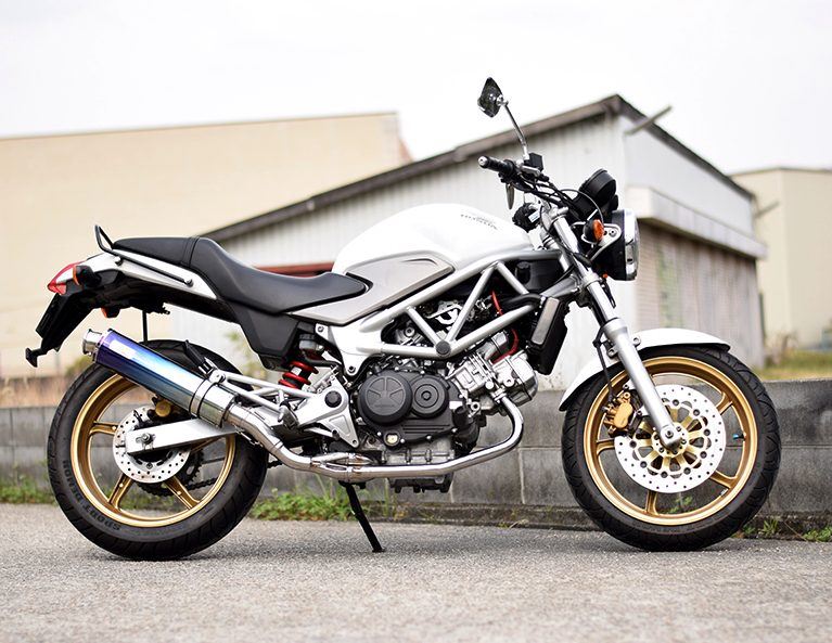 リアライズ 515-FE-001-01 ARIA アリア チタン マフラー タイプC(カールエンド) VTR250 JBK-MC33 FI車 バイク|バイクマン 店