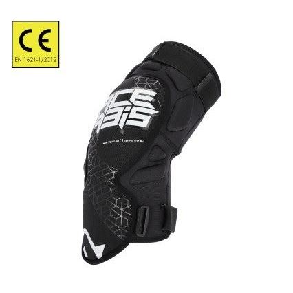 ACERBIS AC-23454BK/WH ソフト3.0 ニーガード ブラック/ホワイト フリーサイズ 左右セット バイク 膝 保護 ストレッチ|バイクマン 店