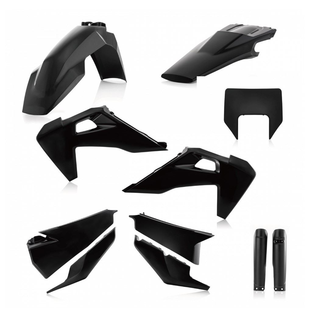 ACERBIS AC-24051BK プラスチックフルキット ブラック FE 250/350/450/501 FE350S/450S TE150i/250i/300i バイク 外装 パーツ