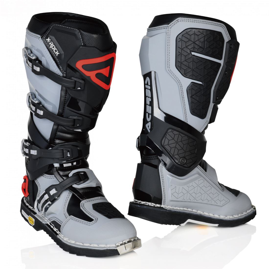 アチェルビス AC-24289BKGY45 X-ROCK MM ブーツ ブラック/グレー 45(28.5cm) バイク用 シューズ 靴 オフロード モトクロス ラフ&ロード