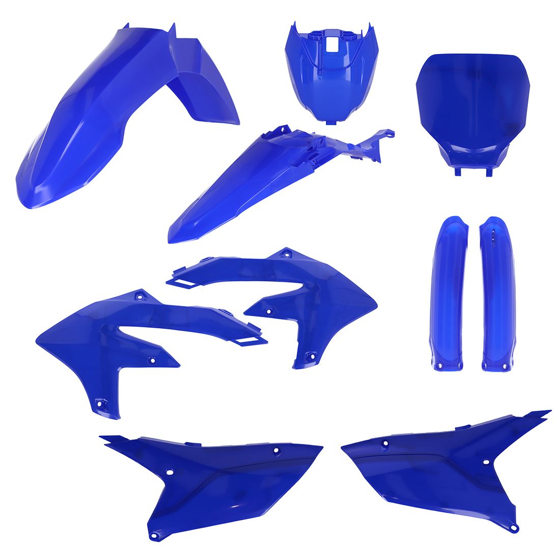 アチェルビス AC-25468BL プラスチックフルキット ブルー YZ250F YZ450F/FX フェンダー フォークガード サイドカバー 外装 セット ラフ&ロード