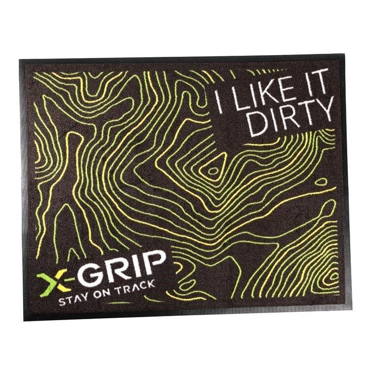 X-GRIP XG-1984 DOORMAT フロアマット ブラック/グリーン 80&times;100cm バイク ガレージ 汚れ 防止｜バイクマン　店
