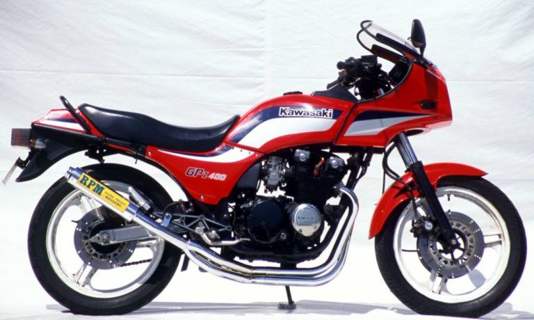 RPM 1008S-01 フルエキゾースト マフラー RPM-4in2in1 ステンレス φ77×300 GPZ400F 公道走行可 JMCA認定品 4-2-1 バイク 二輪車 アールピーエム