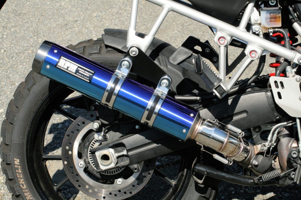 RPM 4801 マフラー RPM-LUXE スリップオン ブルーチタン φ90×400 V-Strom1000 V-ストローム1000 バイク オートバイ サイレンサー 政府認証品 公道走行可
