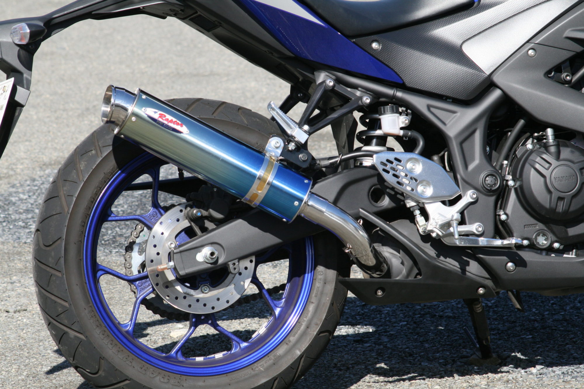 RPM 6050Y マフラー 80D-RAPTOR スリップオン チタン φ100×370 YZF-R25 MT-25 バイク オートバイ 二輪車 サイレンサー 政府認証品 公道走行可|バイクマン 店