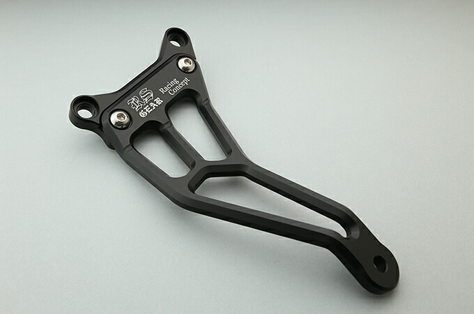 アールズギア AC00-033K-BK フルエキゾースト用 サイレンサーステー ブラック ZX-25R マフラー 取付 軽量 カスタム パーツ r's gear