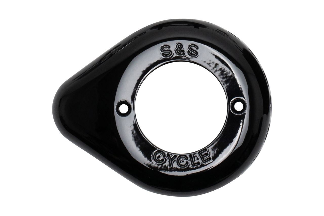 S&Sサイクル 170-0686 エアスティンガーステルス ティアドロップ カバー単体 グロスブラック エンジン パーツ プロト｜バイクマン　店 23,501円