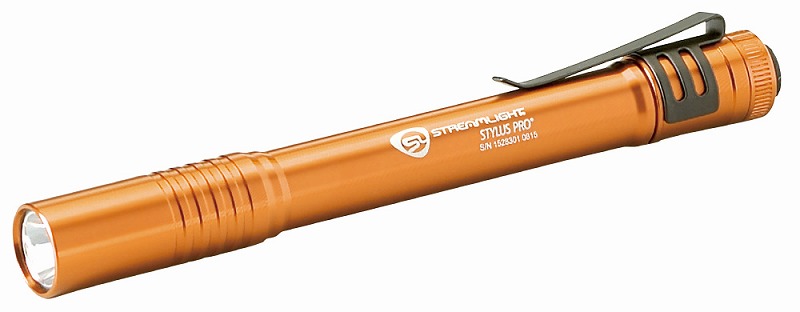 STREAMLIGHT ストリームライト 66128 スタイラスプロ オレンジボディ ホワイトLED ペンライト 小型 懐中電灯 防災