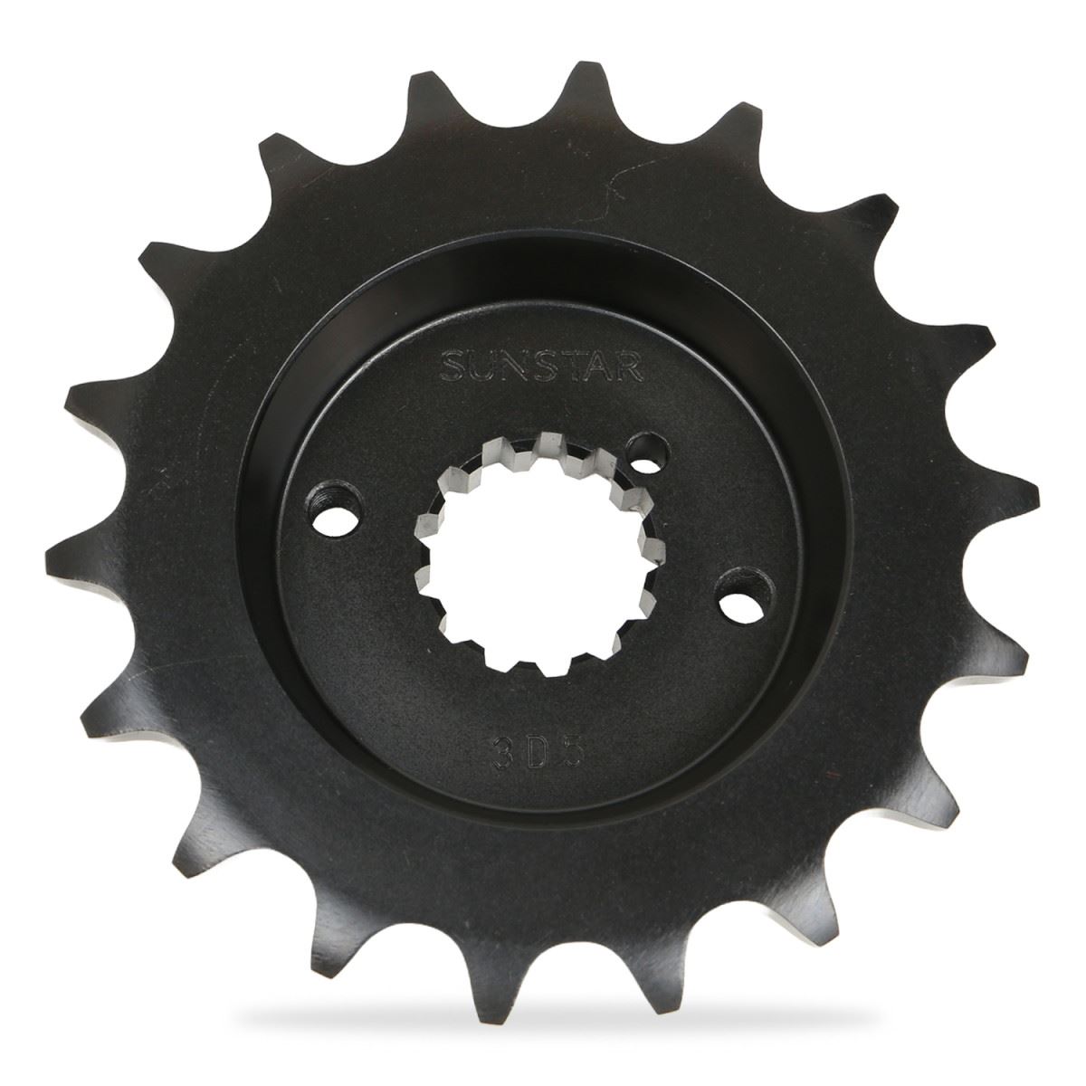 サンスター 3D5-18 フロントスプロケット ブラック 520 フロント 18T Z750FX 15.0mmオフセット 520CON/GPX750R 16.4mmオフセット 520CON スプロケ|バイクマン 店