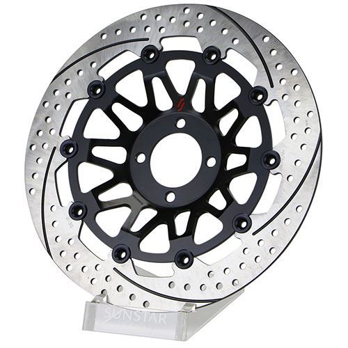 サンスター プレミアムレーシング フロントディスクローター セミフローティング ディスク外径330mm 1枚 バリオス/II フロント左
