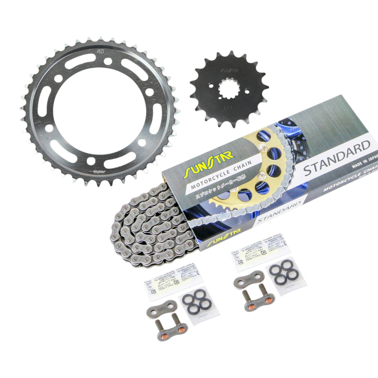 サンスター KS51515 スプロケット&チェーンキット シルバー 530 フロント17T リア40T GSX1300R隼 99-07年 3点セット SUNSTARチェーン スプロケ