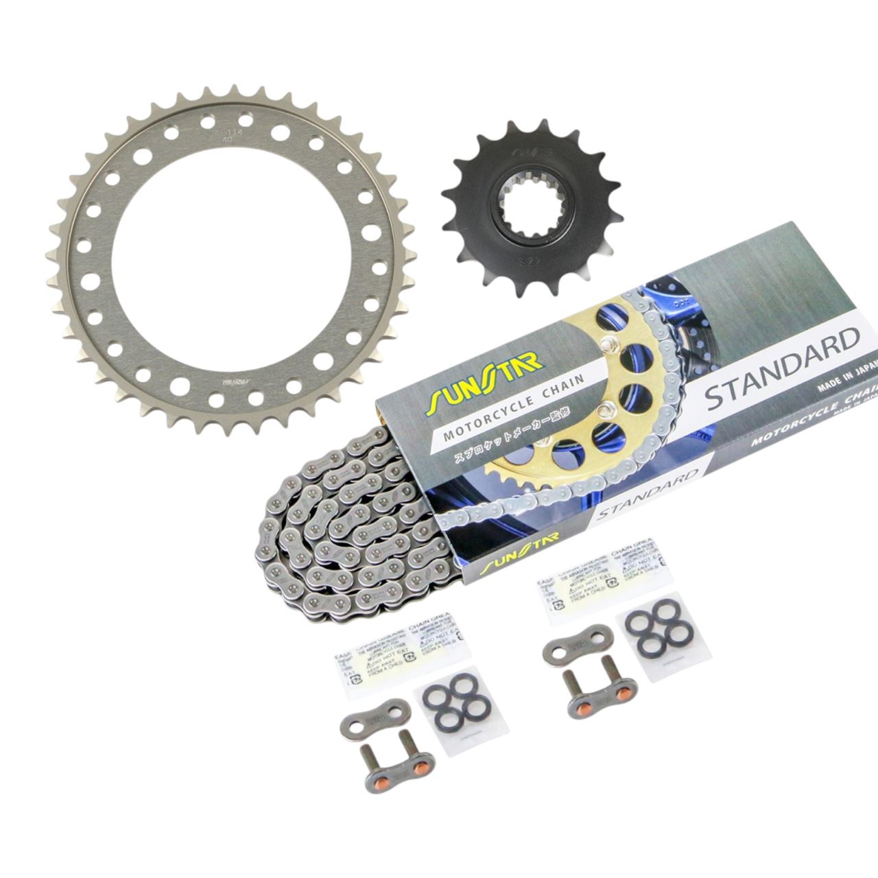 サンスター KS52911 スプロケット&チェーンキット シルバー 530 フロント16T リア40T CBR600RR(国内) 07-16年 3点セット SUNSTARチェーン スプロケ