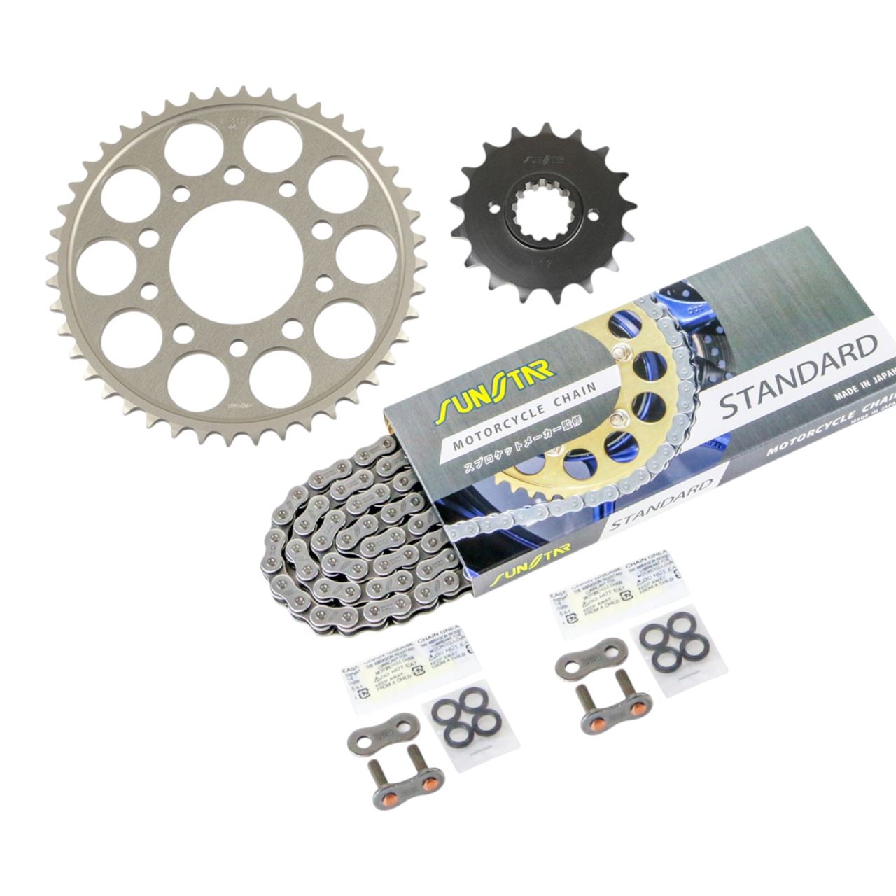 サンスター KS53211 スプロケット&チェーンキット シルバー 530 フロント17T リア44T VF750F 83-85年 3点セット SUNSTARチェーン スプロケ