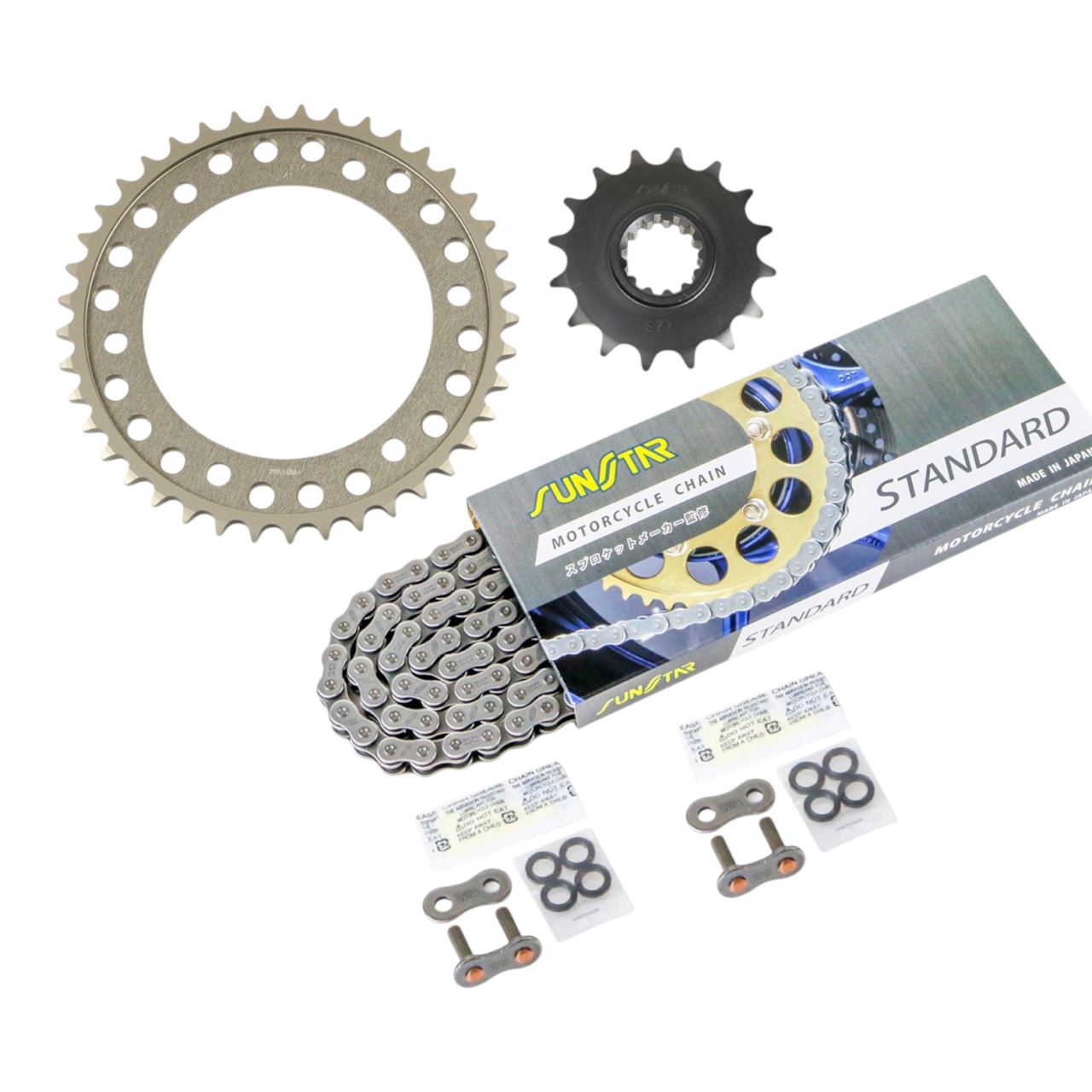 サンスター KS53611 スプロケット&チェーンキット シルバー 530 フロント16T リア41T CBR954RR(国内) 02-03年/Fire Blade 03年 3点セット スプロケ