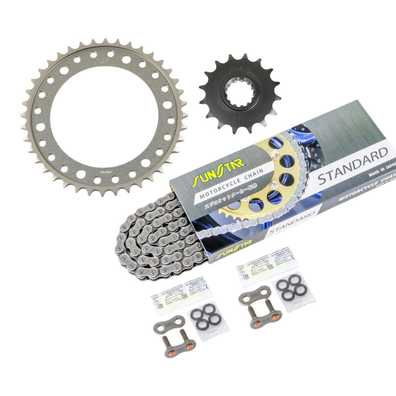 サンスター KS54111 スプロケット&チェーンキット シルバー 530 フロント16T リア40T CBR1000RR(国内) 04-07年 3点セット SUNSTARチェーン スプロケ