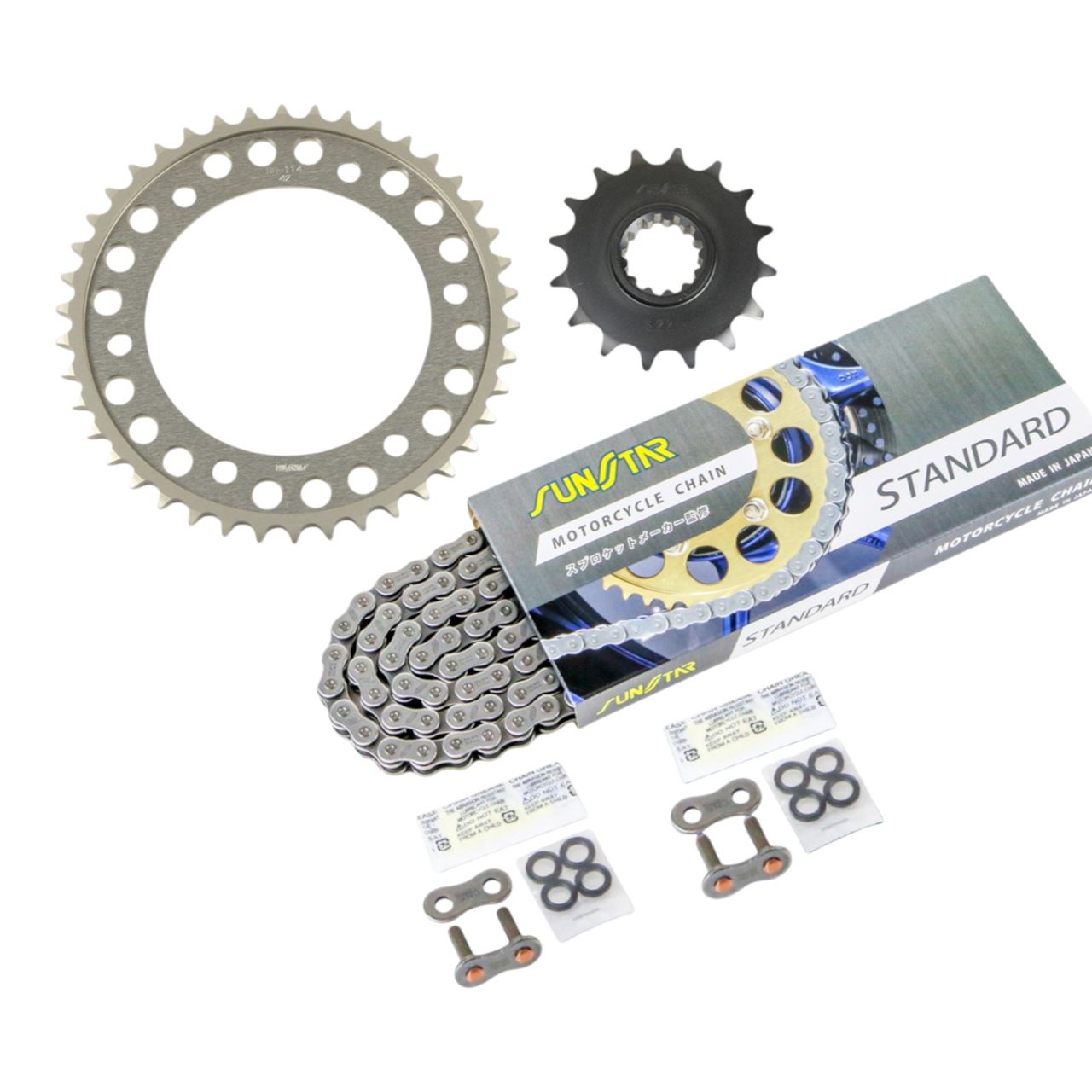 サンスター KS54211 スプロケット&チェーンキット シルバー 530 フロント16T リア42T CBR1000RR(海外) 06-07年 3点セット SUNSTARチェーン スプロケ｜バイクマン　店