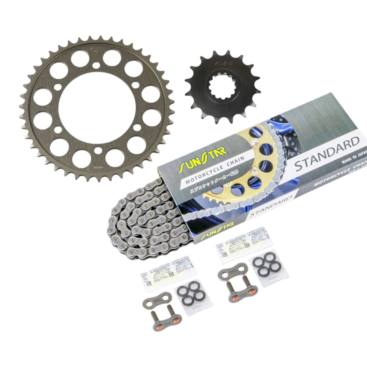 サンスター KS56411 スプロケット&チェーンキット シルバー 530 フロント16T リア43T YZF-R1 98-03年 3点セット SUNSTARチェーン スプロケ|バイクマン 店