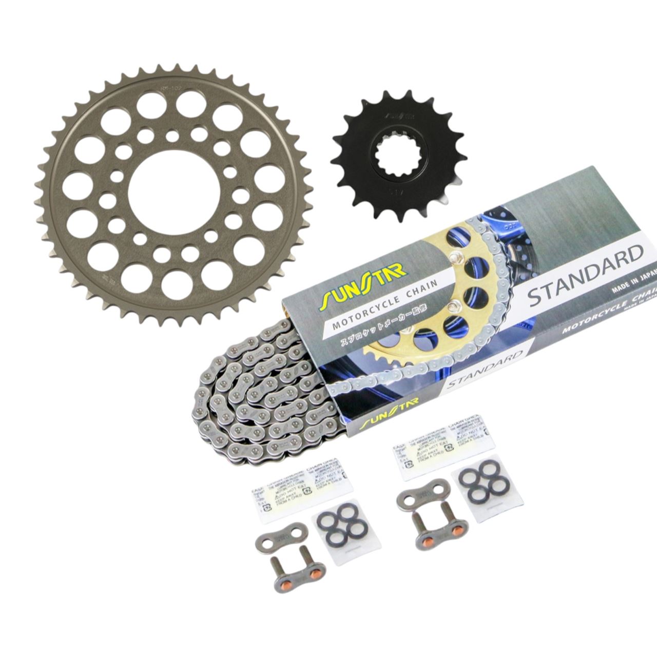 サンスター KS56611 スプロケット&チェーンキット シルバー 530 フロント17T リア45T YZF-R1 SP 06年 3点セット SUNSTARチェーン スプロケ｜バイクマン　店 26,917円