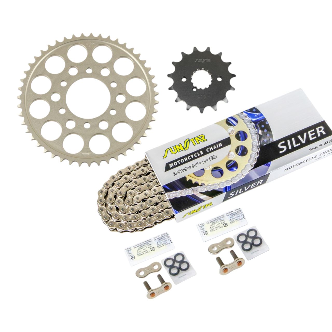 サンスター KS58512 スプロケット&チェーンキット シルバー 530 フロント15T リア47T GSX750F 89-97年 3点セット SUNSTARチェーン スプロケ 26,581円
