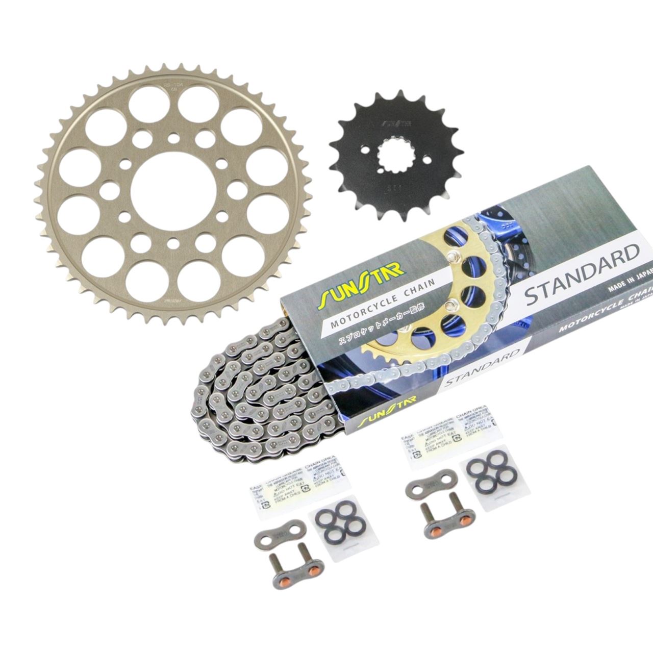 サンスター KS5A211 スプロケット&チェーンキット シルバー 530 フロント17T リア48T GSX1100E(530コンバート)/GSX1100S カタナ(530コンバート) 3点セット