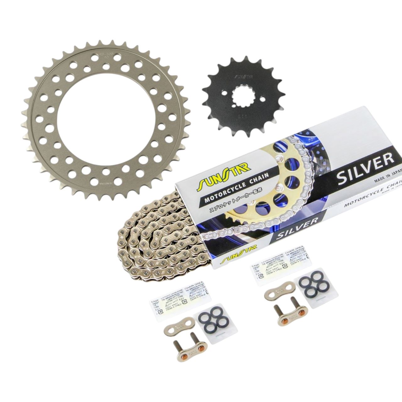 サンスター KS5C312 スプロケット&チェーンキット シルバー 530 フロント17T リア40T バルカン800 Drifter 99-06年 3点セット SUNSTARチェーン スプロケ