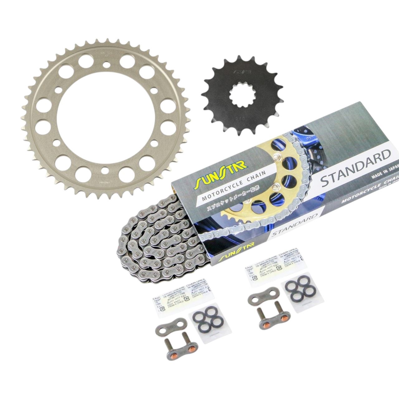 サンスター KS5C611 スプロケット&チェーンキット シルバー 530 フロント17T リア47T GPZ900R(国内) 90-99年 3点セット SUNSTARチェーン スプロケ